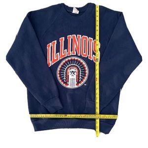 Vintage Sweatshirt 80s Chief Illinois NCAA University